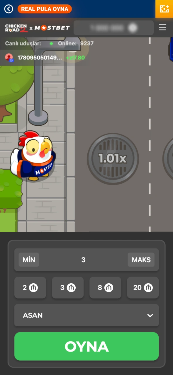 Mostbet-də Chicken Road 2 oyununu tapın və oynamağa başlayın.